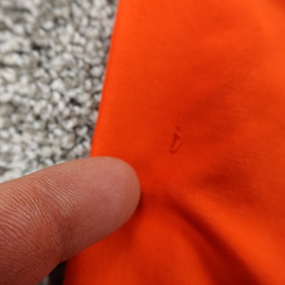 VTG Nike Jacket Boys 7 Orange Swoosh Windbreaker Sports Hood Coat Youth Kids Y2K - Picture 8 of 13